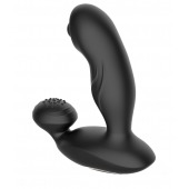 Черный вибромассажер простаты с вращающимся шариком - Secwell - в Нижневартовске купить с доставкой