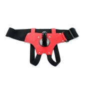 Красные трусики со штырьком для насадки - БДСМ Арсенал - купить с доставкой в Нижневартовске