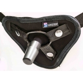 Страпон с 2 насадками и вибрацией UniStrap - 20 и 18 см. - LOVETOY (А-Полимер) - купить с доставкой в Нижневартовске