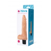 Телесный мультискоростной вибратор-реалистик A-toys - 19,8 см. - A-toys купить в Нижневартовске с доставкой в Orgasmix.ru Телесный мультискоростной вибратор-реалистик A-toys - 19,8 см. - A-toys