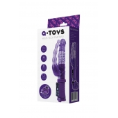 Фиолетовый анально-вагинальный вибратор на присоске A-toys - A-toys купить в Нижневартовске с доставкой в Orgasmix.ru Фиолетовый анально-вагинальный вибратор на присоске A-toys - A-toys
