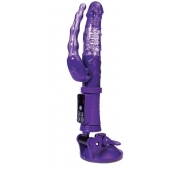 Фиолетовый анально-вагинальный вибратор на присоске A-toys - A-toys купить в Нижневартовске с доставкой в Orgasmix.ru Фиолетовый анально-вагинальный вибратор на присоске A-toys - A-toys