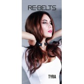 Чёрный кожаный чокер-кляп Tyra Black - Rebelts - купить с доставкой в Нижневартовске