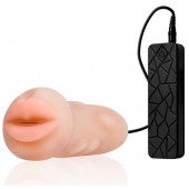 Мастурбатор-ротик с вибрацией REALSTUFF VIBRATING MASTURBATOR MOUTH - Dream Toys - в Нижневартовске купить с доставкой