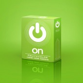 Цветные ароматизированные презервативы ON) Fruit   Color - 3 шт. - ON) - купить с доставкой в Нижневартовске