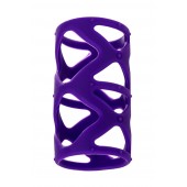Фиолетовая насадка-сетка на пенис - 7,5 см. - A-toys - в Нижневартовске купить с доставкой