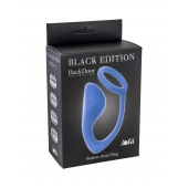 Синее эрекционное кольцо с анальной пробкой Button Anal Plug - Lola Games - в Нижневартовске купить с доставкой