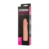 Телесная насадка-удлинитель Extension sleeve - 17 см. - Sitabella - в Нижневартовске купить с доставкой