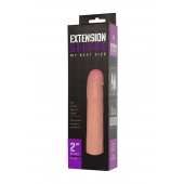 Насадка-удлинитель Extension sleeve телесного цвета - 18,5 см. - Sitabella - в Нижневартовске купить с доставкой