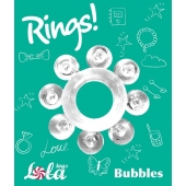 Прозрачное эрекционное кольцо Rings Bubbles - Lola Games - в Нижневартовске купить с доставкой