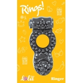 Чёрное эрекционное кольцо Rings Ringer - Lola Games - в Нижневартовске купить с доставкой