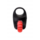 Чёрно-красное эрекционное виброкольцо Erotist - Erotist Adult Toys - в Нижневартовске купить с доставкой