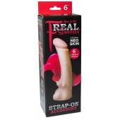 Телесная насадка REAL Standard с усиками на основании - 19 см. - LOVETOY (А-Полимер) - купить с доставкой в Нижневартовске