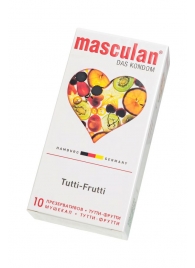 Жёлтые презервативы Masculan Ultra Tutti-Frutti с фруктовым ароматом - 10 шт. - Masculan - купить с доставкой в Нижневартовске