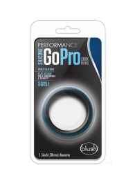 Черно-синее эрекционное кольцо Silicone Go Pro Cock Ring - Blush Novelties - в Нижневартовске купить с доставкой