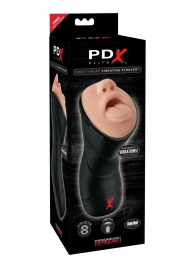 Мастурбатор-ротик Deep Throat Vibrating Stroker - Pipedream - в Нижневартовске купить с доставкой