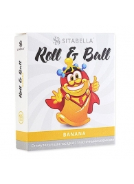 Стимулирующий презерватив-насадка Roll   Ball Banana - Sitabella - купить с доставкой в Нижневартовске