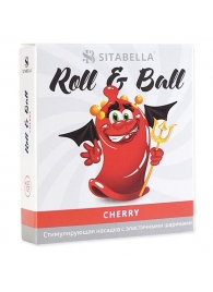 Стимулирующий презерватив-насадка Roll   Ball Cherry - Sitabella - купить с доставкой в Нижневартовске