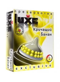 Презерватив LUXE  Exclusive  Кричащий банан  - 1 шт. - Luxe - купить с доставкой в Нижневартовске