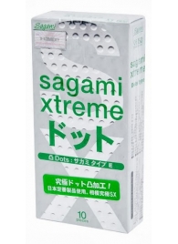 Презервативы Sagami Xtreme Type-E с точками - 10 шт. - Sagami - купить с доставкой в Нижневартовске