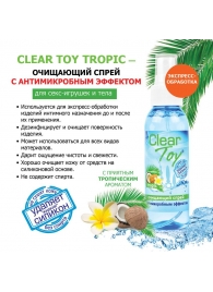 Очищающий спрей для игрушек CLEAR TOY Tropic - 100 мл. - Биоритм - купить с доставкой в Нижневартовске