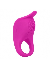 Ярко-розовое эрекционное виброкольцо Silicone Rechargeable Teasing Enhancer - California Exotic Novelties - в Нижневартовске купить с доставкой