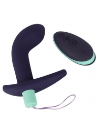 Темно-фиолетовый вибростимулятор простаты с пультом ДУ Remote Controlled Prostate Plug - Orion - в Нижневартовске купить с доставкой