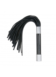 Черная плеть Easytoys Flogger With Metal Grip - 38 см. - Easy toys - купить с доставкой в Нижневартовске