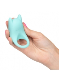 Нежно-голубое перезаряжаемое эрекционное кольцо Silicone Rechargeable Dual Exciter Enhancer - California Exotic Novelties - в Нижневартовске купить с доставкой