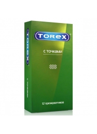 Текстурированные презервативы Torex  С точками  - 12 шт. - Torex - купить с доставкой в Нижневартовске