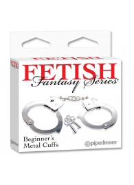 Металлические наручники Beginner s Metal Cuffs - Pipedream - купить с доставкой в Нижневартовске