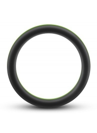 Черно-зеленое эрекционное кольцо Silicone Go Pro Cock Ring - Blush Novelties - в Нижневартовске купить с доставкой