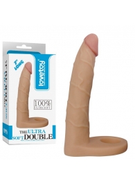 Телесная насадка-фаллоимитатор для двойного проникновения - 17 см. - Lovetoy - купить с доставкой в Нижневартовске