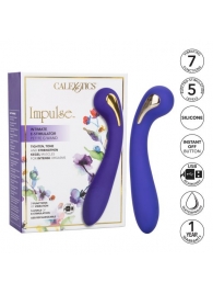 Фиолетовый вибромассажер с электростимуляцией Intimate Estim Petite G Wand - 19 см. - California Exotic Novelties - купить с доставкой в Нижневартовске