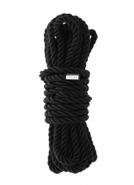 Черная веревка для шибари DELUXE BONDAGE ROPE - 5 м. - Dream Toys - купить с доставкой в Нижневартовске