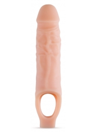 Телесный реалистичный фаллоудлинитель 9 Inch Silicone Cock Sheath Penis Extender - 22,86 см. - Blush Novelties - в Нижневартовске купить с доставкой