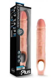 Телесный реалистичный фаллоудлинитель 10 Inch Silicone Cock Sheath Penis Extender - 25,4 см. - Blush Novelties - в Нижневартовске купить с доставкой