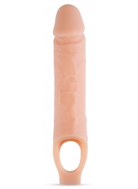 Телесный реалистичный фаллоудлинитель 10 Inch Silicone Cock Sheath Penis Extender - 25,4 см. - Blush Novelties - в Нижневартовске купить с доставкой