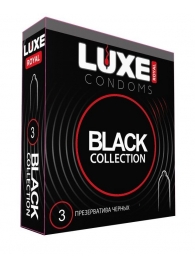 Черные презервативы LUXE Royal Black Collection - 3 шт. - Luxe - купить с доставкой в Нижневартовске