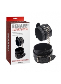 Черные наручники Be good Wrist Cuffs - Chisa - купить с доставкой в Нижневартовске