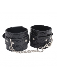 Черные наручники Be good Wrist Cuffs - Chisa - купить с доставкой в Нижневартовске