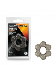 Дымчатое эрекционное кольцо Stay Hard Thick Bead Cock Ring - Blush Novelties - в Нижневартовске купить с доставкой