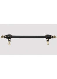 Черная распорка для ног Bound to You Faux Leather Spreader Bar - 50,8 см. - Fifty Shades of Grey - купить с доставкой в Нижневартовске