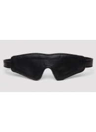 Черная плотная маска на глаза Bound to You Faux Leather Blindfold - Fifty Shades of Grey - купить с доставкой в Нижневартовске