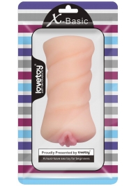 Телесный мастурбатор-вагина X-Basic Pocket Pussy без вибрации - Lovetoy - в Нижневартовске купить с доставкой