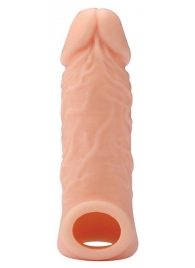 Телесная насадка EXTENDER WITH BALL STRAP 5.5 - 14 см. - Dream Toys - в Нижневартовске купить с доставкой