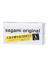 Презервативы Sagami Original 0.02 L-size увеличенного размера - 10 шт. - Sagami - купить с доставкой в Нижневартовске