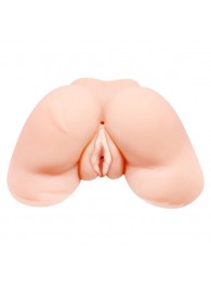 Телесная вибровагина Julie с 2 рабочими отверстиями - Baile - в Нижневартовске купить с доставкой