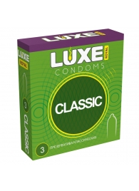 Гладкие презервативы LUXE Royal Classic - 3 шт. - Luxe - купить с доставкой в Нижневартовске