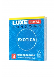 Текстурированные презервативы LUXE Royal Exotica - 3 шт. - Luxe - купить с доставкой в Нижневартовске